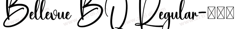 Bellevue BQ Regular字体转换